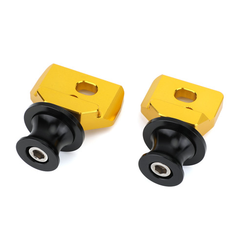 Chain Adjuster Block With Stand Spool For Honda CB650R CBR650R 2019-2020 Gold Chain Adjuster Block With Stand Spool For Honda CB650R CBR650R 2019-2020 Gold