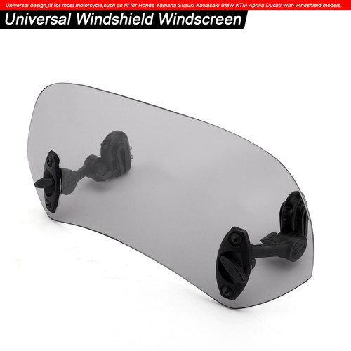 Universal Windshield Windscreen Universal Fit Smoke Universal Windshield Windscreen Universal Fit Smoke