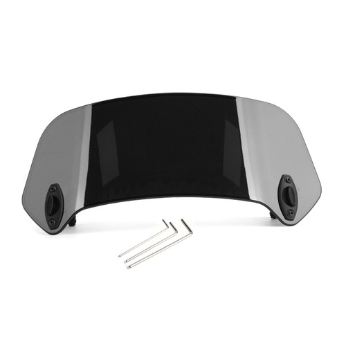 Universal Windshield Windscreen For motorcycles with windshield top width more than 26CM BLK Universal Windshield Windscreen For motorcycles with windshield top width more than 26CM BLK