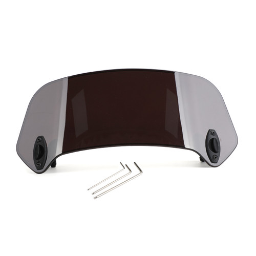 Universal Windshield Windscreen For motorcycles with windshield top width more than 26CM DSmoke Universal Windshield Windscreen For motorcycles with windshield top width more than 26CM DSmoke