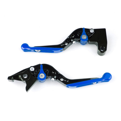 Adjustable Folding Extendable Racing Brake & Clutch Levers For Yamaha MT125 BLUE