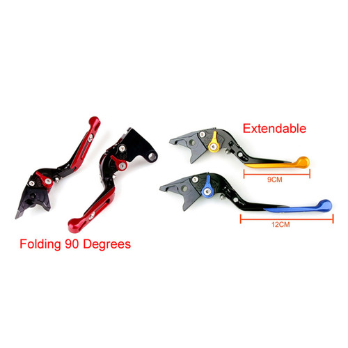 Adjustable Folding Extendable Racing Brake & Clutch Levers For BMW R1200GS Adventure (LC) 2014-2018 BLK