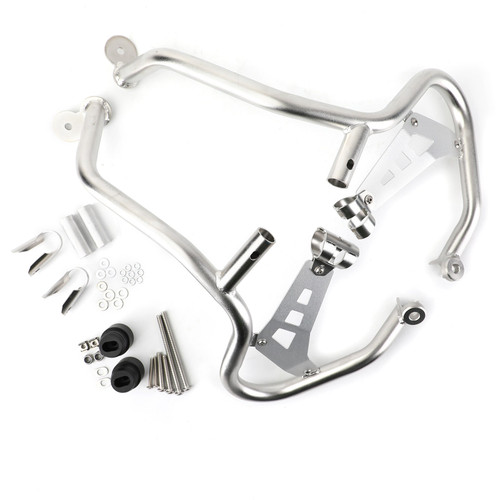 Front Tank Crash Bars Extension Engine Protector Guard Bumper Fit For BMW R1250GSA 2018 2019 2020 2021 SIL Front Tank Crash Bars Extension Engine Protector Guard Bumper Fit For BMW R1250GSA 2018 2019 2020 2021 SIL