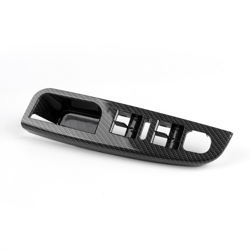 Carbon Fibre Window Switch Control Panel Trim Fit For VW Jetta Golf MK5