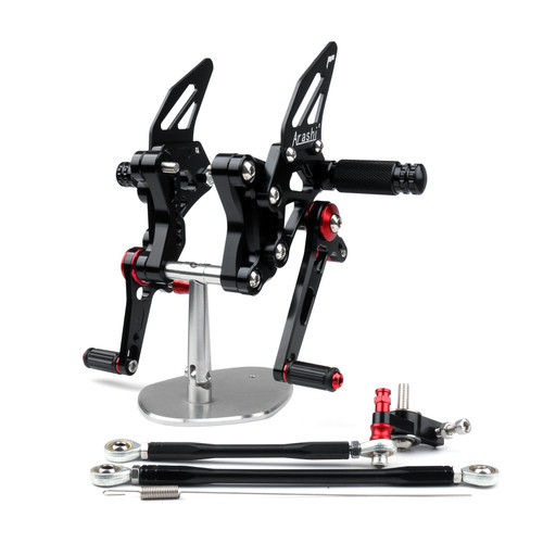 CNC Made Rearsets Fit For Ducati 848/ 848EVO 1098 / 1098S / 1098R 1198 / 1198S / 1198R(all years) BLK