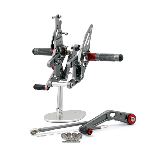 CNC Made Rearsets Fit For Honda CBR1000RR 2008-2009 GRAY CNC Made Rearsets Fit For Honda CBR1000RR 2008-2009 GRAY