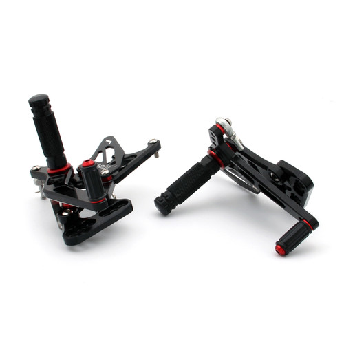 CNC Made Rearsets Fit For Suzuki GSXR1000 2005-2006 BLK CNC Made Rearsets Fit For Suzuki GSXR1000 2005-2006 BLK