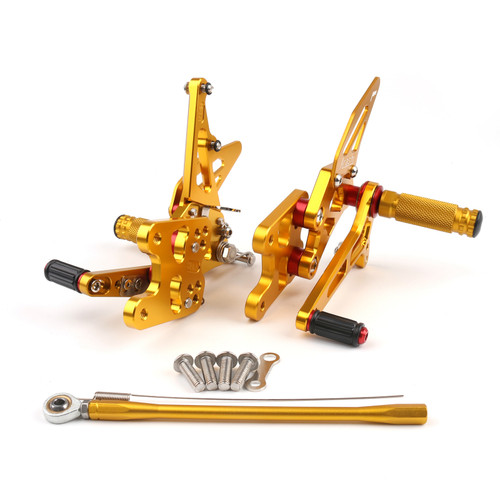 CNC Made Rearsets Fit For Suzuki GSXR1000 2007-2008 GOLD