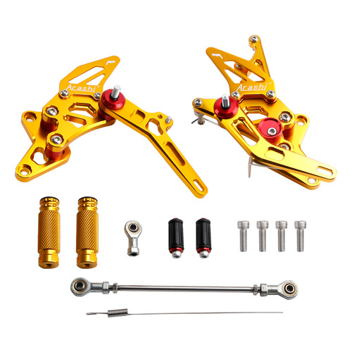 CNC Made Rearsets Fit For Suzuki GSXR1300 1999-2007 GOLD Generic CNC Made Rearsets Fit For Suzuki GSXR1300 1999-2007 GOLD Generic
