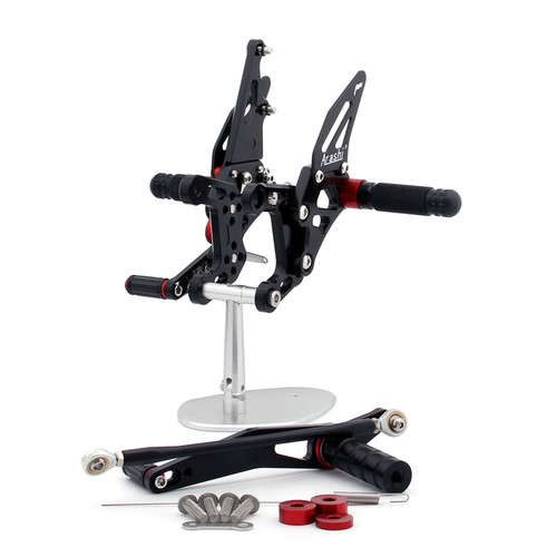 Adjustable CNC Rider Rear Set Rearsets Footrest Foot Rest Pegs Fit For Yamaha YZF-R1 2009-2014 BLK