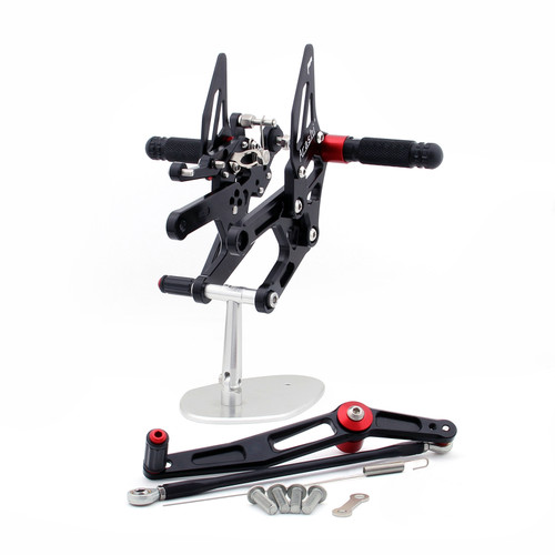 Adjustable CNC Rider Rear Set Rearsets Footrest Foot Rest Pegs Fit For Yamaha YZF-R6 2006-2016 BLK Adjustable CNC Rider Rear Set Rearsets Footrest Foot Rest Pegs Fit For Yamaha YZF-R6 2006-2016 BLK