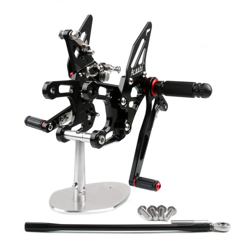 Adjustable CNC Rider Rear Set Rearsets Footrest Foot Rest Pegs Fit For Kawasaki ZX10R 2008-2010