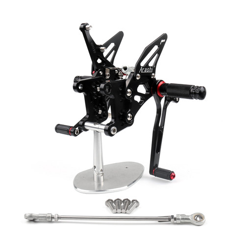 Adjustable CNC Rider Rear Set Rearsets Footrest Foot Rest Pegs Fit For Triumph Speed Triple 1050 2005-2011 BLK