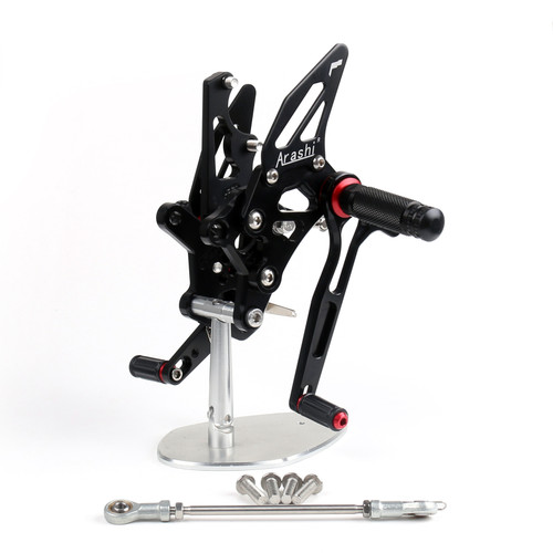 Adjustable CNC Rider Rear Set Rearsets Footrest Foot Rest Pegs Fit For Yamaha YZF-R3 MT-03 MT-25 2015-2019 YZF-R25 2014-2019 BLK