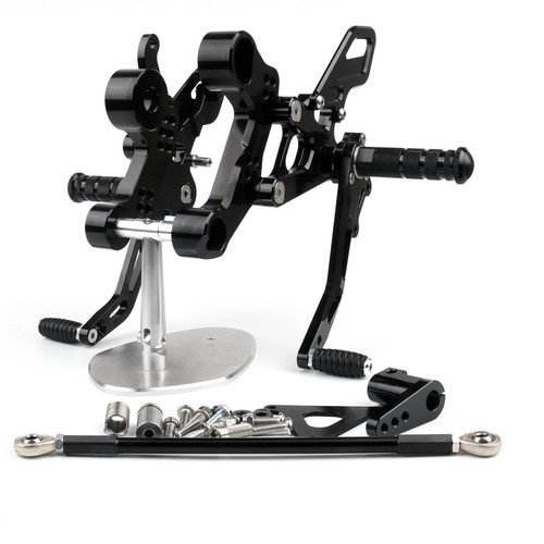 Adjustable CNC Rider Rear Set Rearsets Footrest Foot Rest Pegs Fit For Yamaha MT-09 FZ-09 MT09 FZ09 2014 2015 2016 BLK