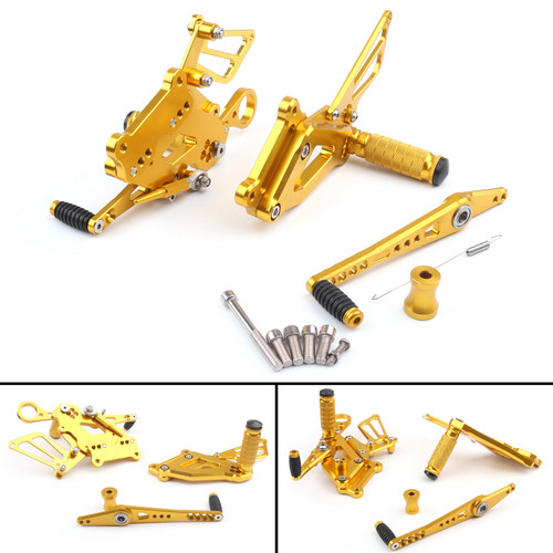 CNC Made Rearsets Fit For BMW S1000RR 2015-2017 GOLD CNC Made Rearsets Fit For BMW S1000RR 2015-2017 GOLD