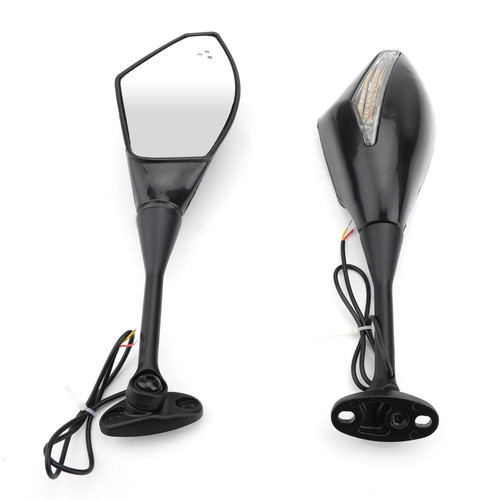 Rear View Side Mirrors With LED Turn Signals Fit For Honda CBR600RR CBR1000RR CBR250R CBR300R CBR500R Black Rear View Side Mirrors With LED Turn Signals Fit For Honda CBR600RR CBR1000RR CBR250R CBR300R CBR500R Black