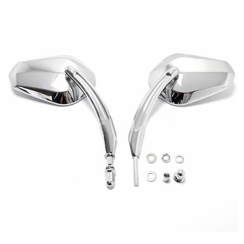 Pair Rear View Mirrors Fit For Harley Dyna Cross Bones Electra Glide Fatboy Heritage Softail Road King Glide Sportster 883 1200 CHR Pair Rear View Mirrors Fit For Harley Dyna Cross Bones Electra Glide Fatboy Heritage Softail Road King Glide Sportster 883 1200 CHR