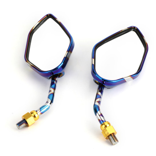 Motorcycle Rearview Side Mirrors M10 Pair For Cafe Racer Chopper Cruiser Custom Sportbike Motorcycle Rearview Side Mirrors M10 Pair For Cafe Racer Chopper Cruiser Custom Sportbike