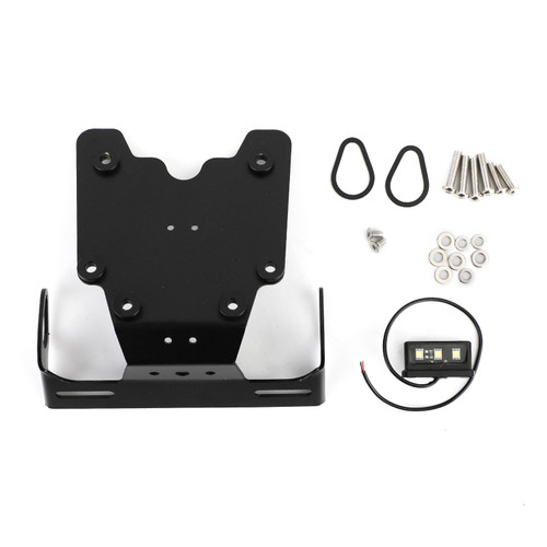 Aluminum License Plate Holder Frame Bracket Fit For Yamaha Tenere 700 2019-2021 Aluminum License Plate Holder Frame Bracket Fit For Yamaha Tenere 700 2019-2021