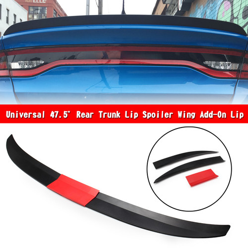 Universal 47.5" Rear Trunk Lip Spoiler Wing Add-On Lip