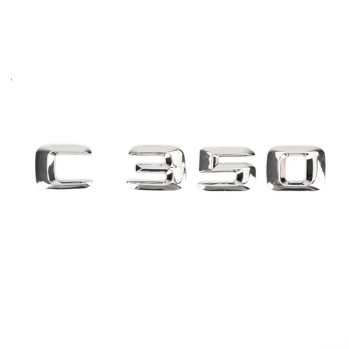 Rear Trunk Emblem Badge Nameplate Decal Letters Numbers Fit Mercedes C350 Chrome Rear Trunk Emblem Badge Nameplate Decal Letters Numbers Fit Mercedes C350 Chrome