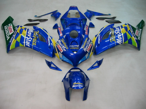 Fairings Honda CBR 1000 RR Blue Checker Movistar Racing (2004-2005) Fairings Honda CBR 1000 RR Blue Checker Movistar Racing (2004-2005)
