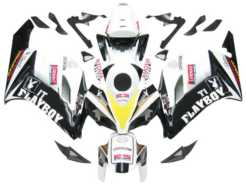 Fairings Honda CBR 1000 RR Black White Playboy Racing (2004-2005)