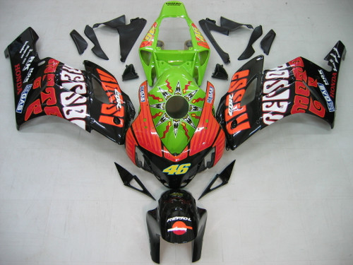 Fairings Honda CBR 1000 RR Black Green Valentino Rossi Racing (2004-2005)