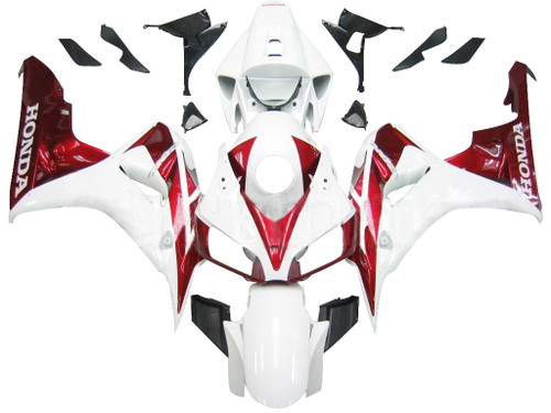 Fairings Honda CBR 1000 RR White & Cherry Red Honda Racing (2006-2007) Fairings Honda CBR 1000 RR White & Cherry Red Honda Racing (2006-2007)