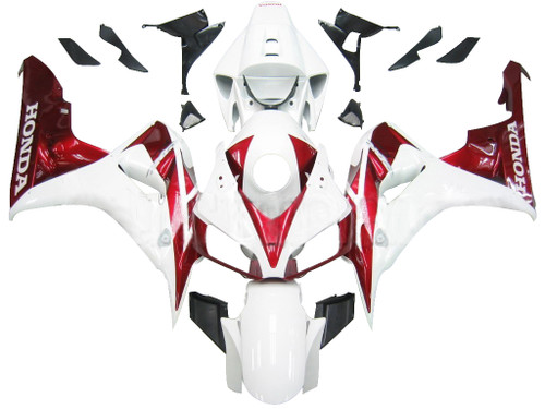 Fairings Honda CBR 1000 RR White & Cherry Red Honda Racing (2006-2007)