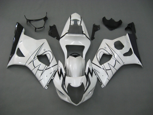 2003-2004 Suzuki GSXR 1000 White Corona GSXR Racing Amotopart Fairings