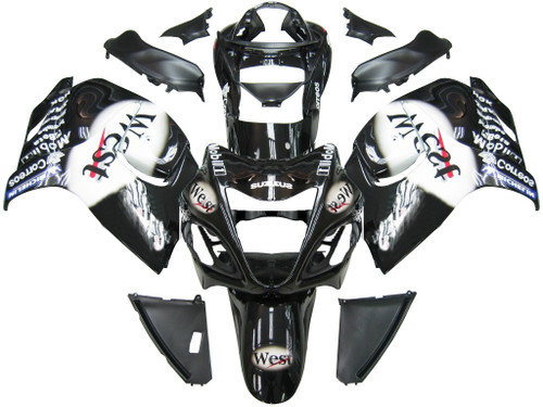 Fairings Suzuki GSX 1300 Hayabusa Black WEST Racing  (2008-2016)