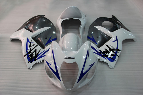 Fairings Suzuki GSX 1300 Hayabusa White Grey Blue Racing  (2008-2016)