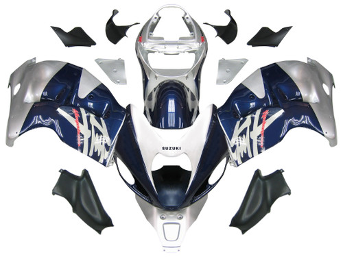 Fairings Suzuki GSX1300 Hayabusa Blue and Silver Hayabusa Racing  (1999-2007) Fairings Suzuki GSX1300 Hayabusa Blue and Silver Hayabusa Racing  (1999-2007)