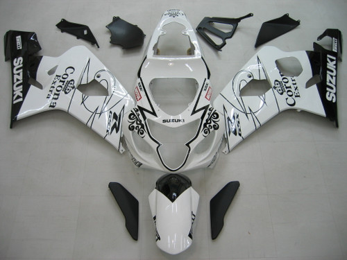 Fairings Suzuki GSXR 600 750 White Alstare Corona Racing  (2004-2005)