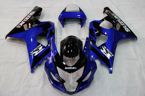 Fairings Suzuki GSXR 600 750 Blue Black GSXR Racing (2004-2005)