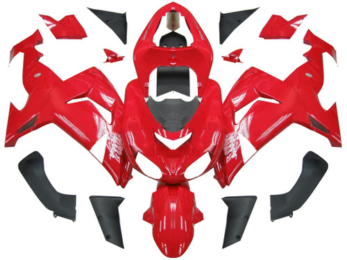 2006-2007 Kawasaki ZX 10R Amotopart Fairings Red Ninja Racing