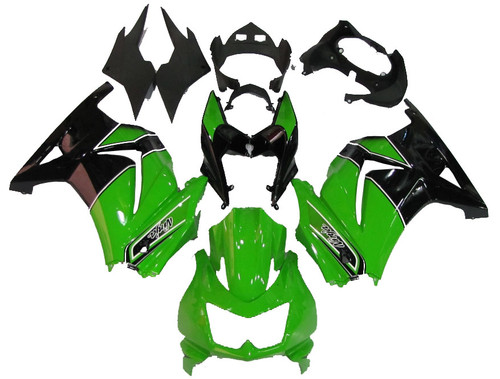 2008-2012 Kawasaki ZX250R EX250 Amotopart Fairings Green Black Ninja ZX250 Racing 2008-2012 Kawasaki ZX250R EX250 Amotopart Fairings Green Black Ninja ZX250 Racing