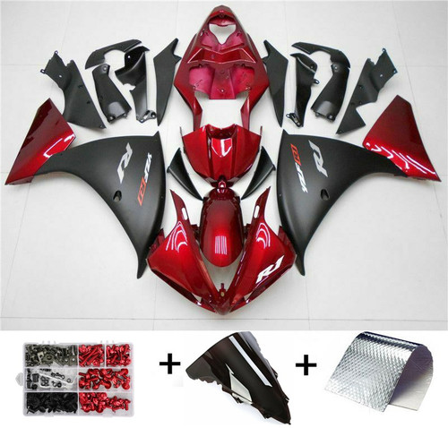 Red Black Injection Plastic ABS Fairing Fit for Yamaha YZF R1 2009-2012