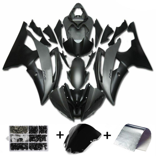 Fairing Injection Plastic Body Kit Fit For YAMAHA YZF-R6 2008-2016 Grey Black