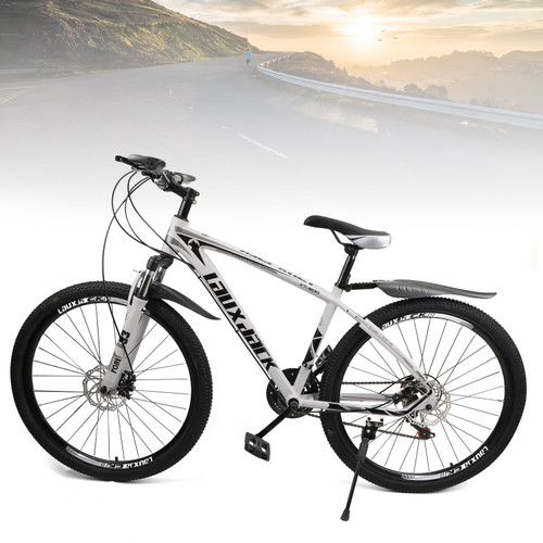 27.5 inches Wheels Adults Mountain Bike 21 Speed Bikes Bicycle MTB White&Black