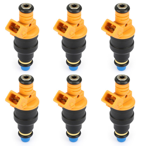 6 PCS Fuel Injector 0280150714 Connectors Fit BMW 535 635CSI 735 L6 L7