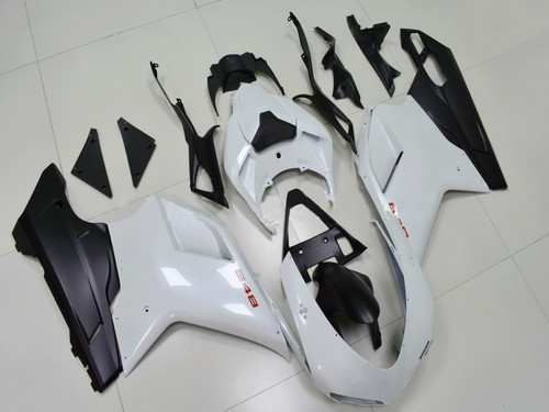 Fairing Kit Bodywork ABS Ducati 1098 1198 848 White & Black 2007-2011