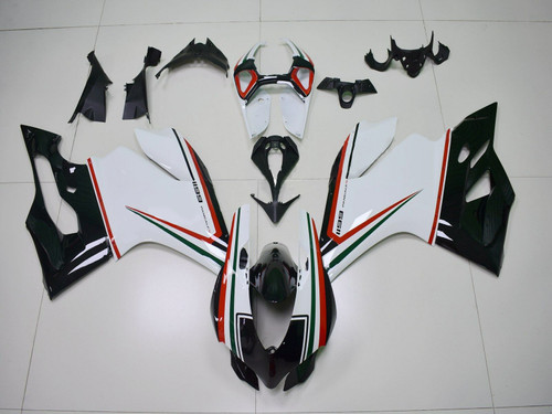 Fairing Kit Bodywork ABS Ducati 1199 899 White & Black 2012-2015