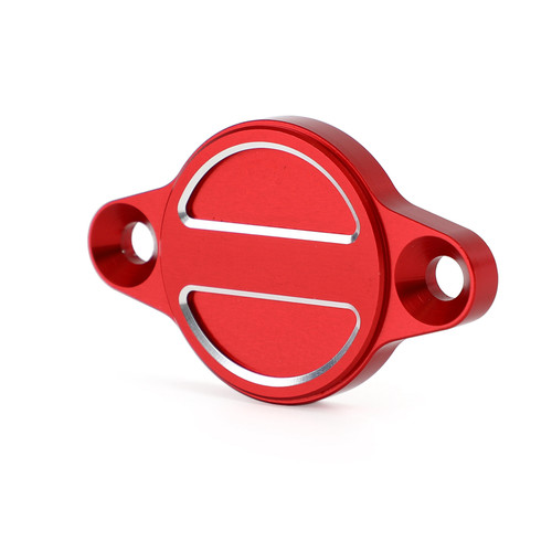 CNC Engine Oil Filter Cap Cover For Ducati Monster 696 821 937 1100 1200 Red