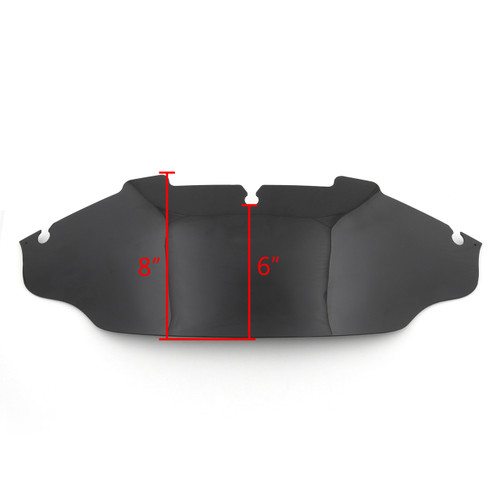 6" Wave Windshield Windscreen Harley Electra Street Glide Touring, Black 6" Wave Windshield Windscreen Harley Electra Street Glide Touring, Black