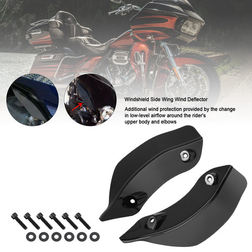 Fairing Windshield Side Wing Wind Deflector For Touring Road Glide 2015-2021