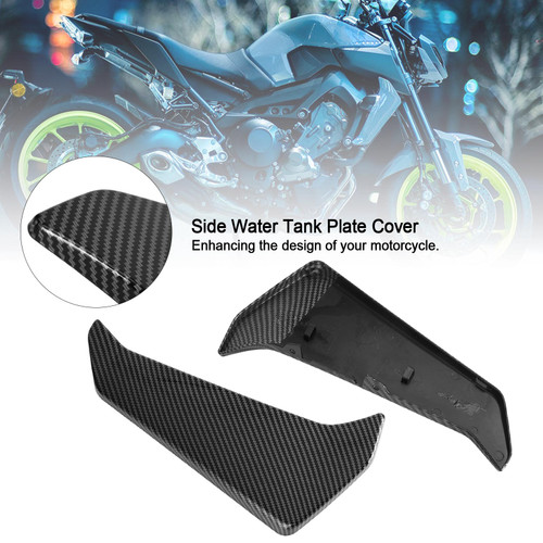 Carbon Side Water Tank Plate Cover Fairing For Yamaha MT-09 FZ09 2017-2021