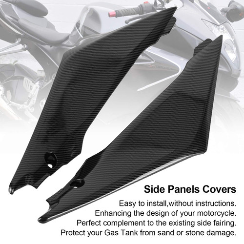 Gas Tank Side Trim Cover Panel Fairing Cowl For Suzuki GSXR1000 2005-2006 K5 Carbon